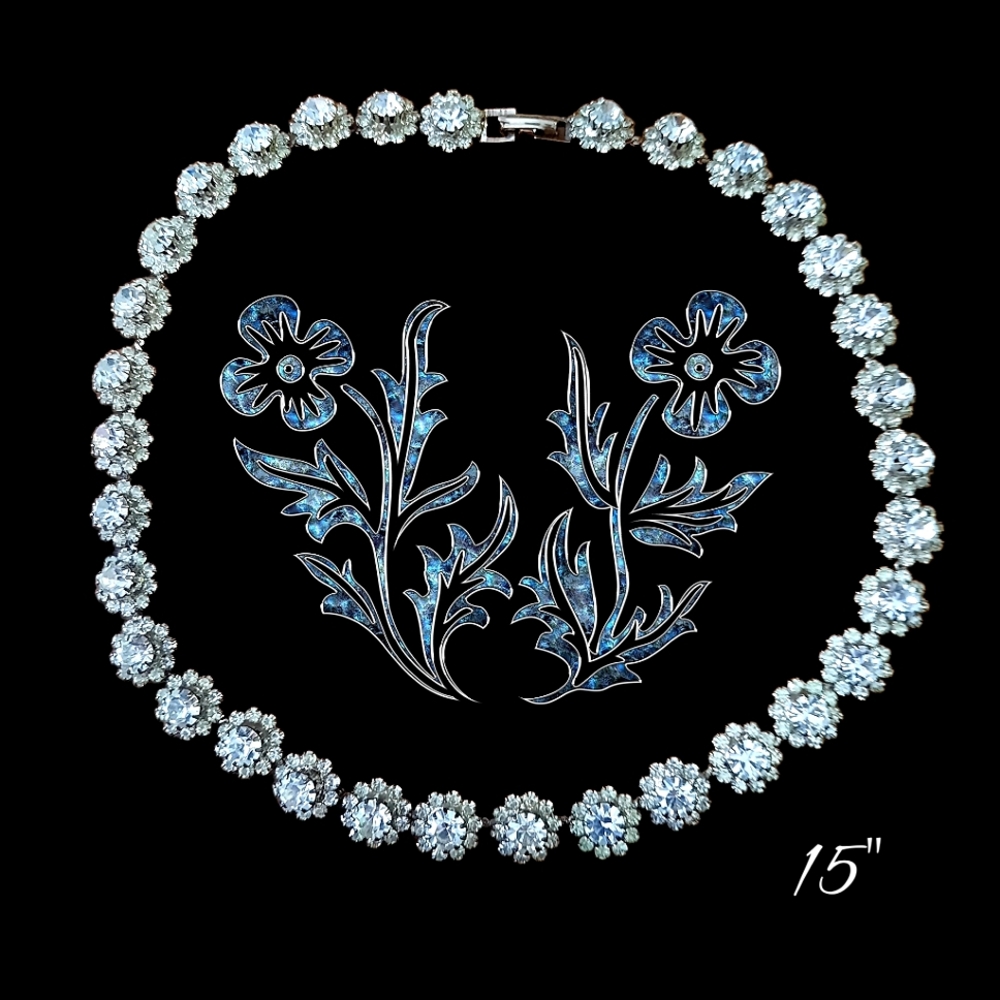 CRYSTAL Floral Necklace